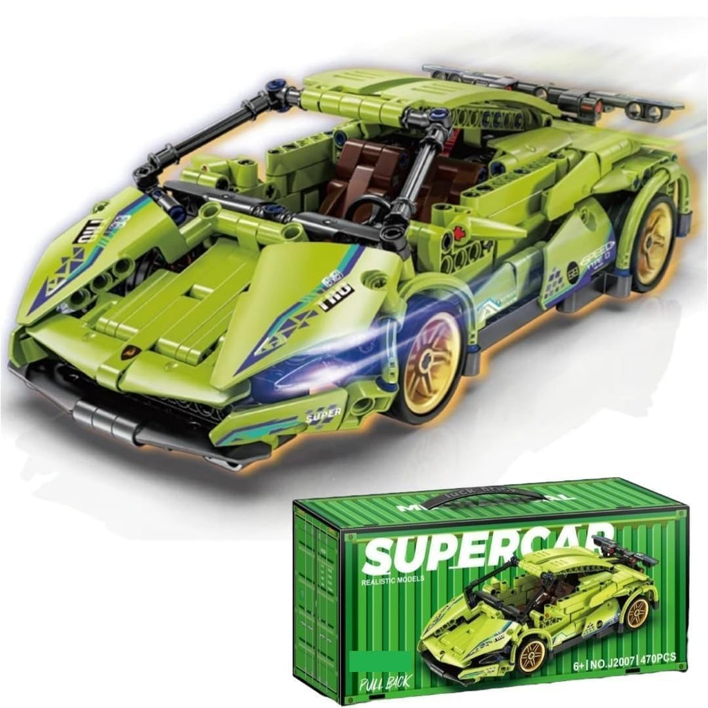 1:18 Racing Car Building Block Set – fun play toy for kids (view 7)