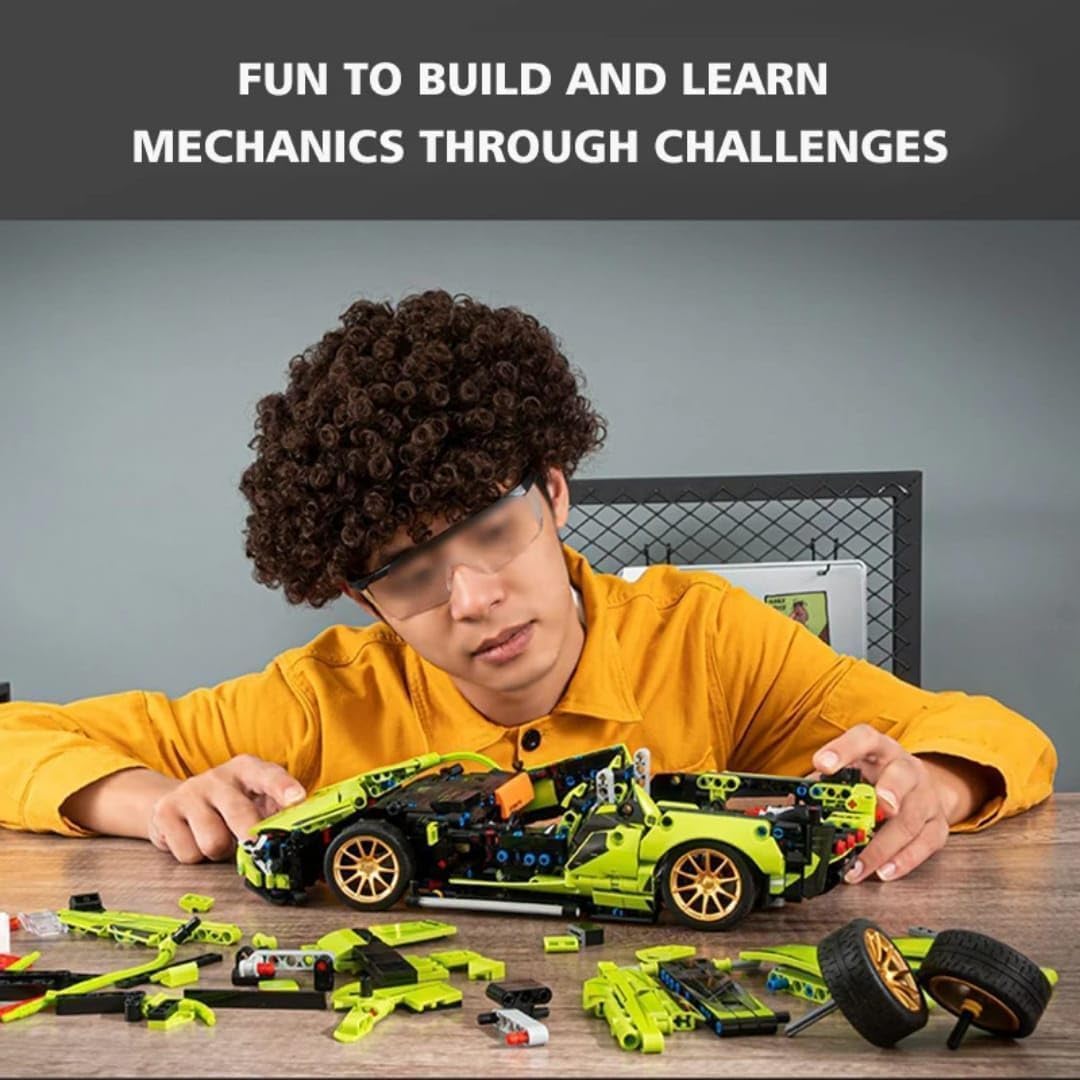 1:18 Racing Car Building Block Set – fun play toy for kids (view 8)