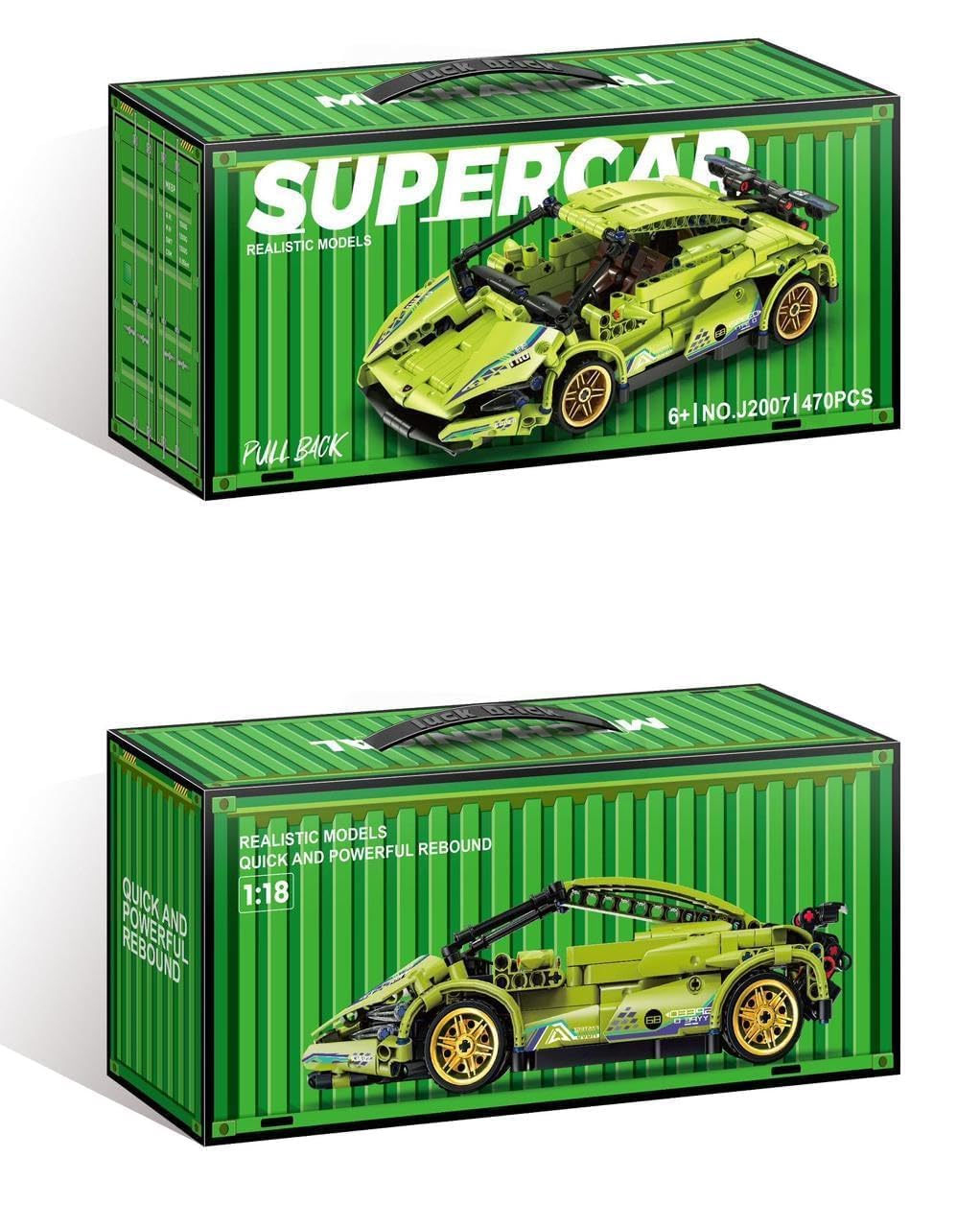 1:18 Racing Car Building Block Set – fun play toy for kids (view 10)