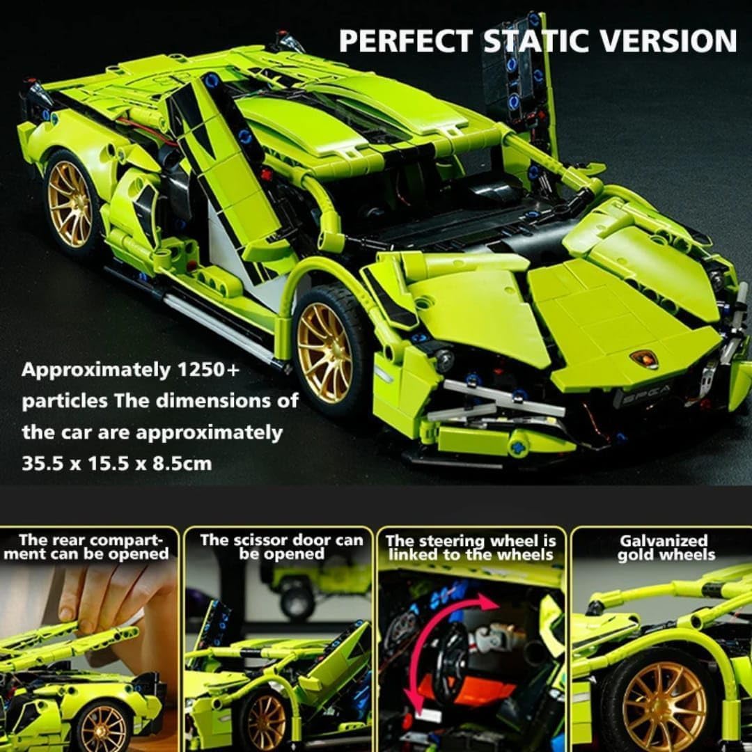 1:18 Racing Car Building Block Set – fun play toy for kids (view 12)