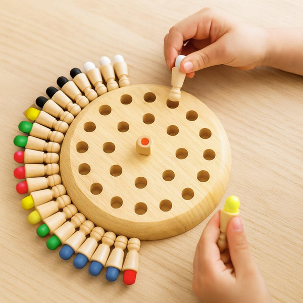 Wooden Memory Match Chess Game – kids puzzle & board game at KIDGROWS