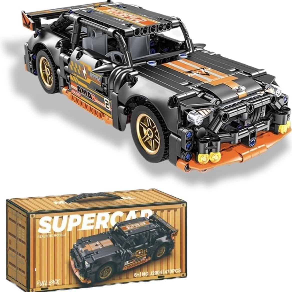 1:18 Racing Car Building Block Set – fun play toy for kids (view 14)