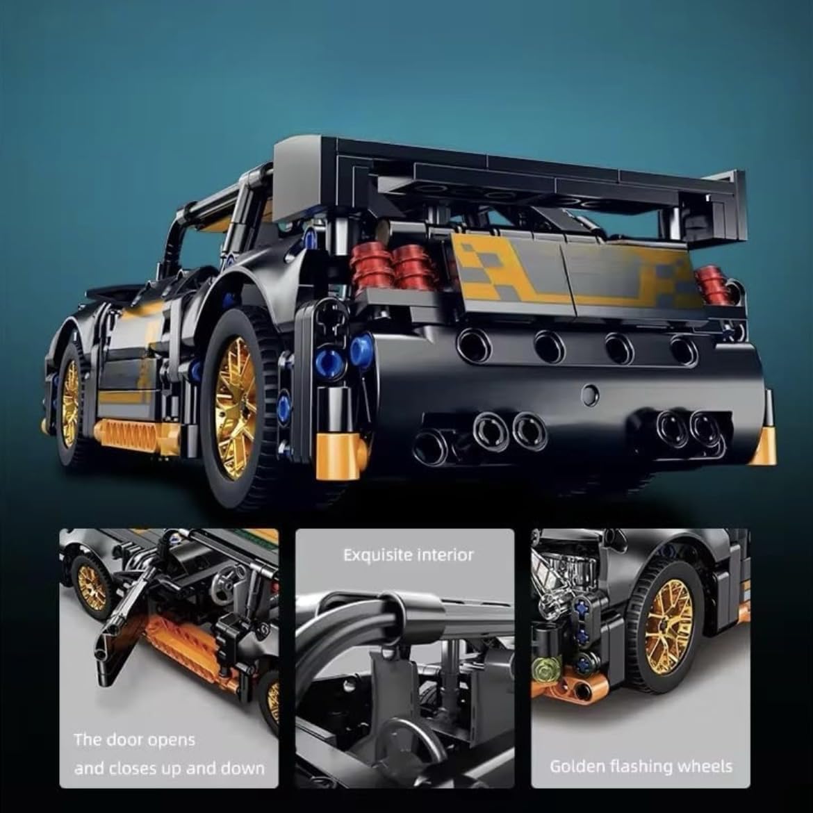 1:18 Racing Car Building Block Set – fun play toy for kids (view 16)