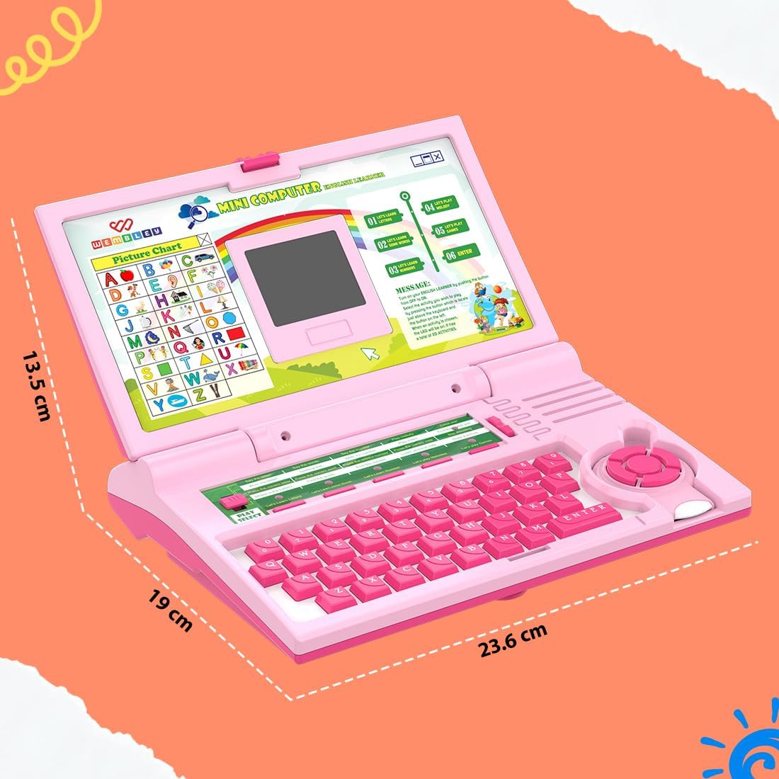 Kids Educational Laptop – educational STEM toy for kids (view 2)