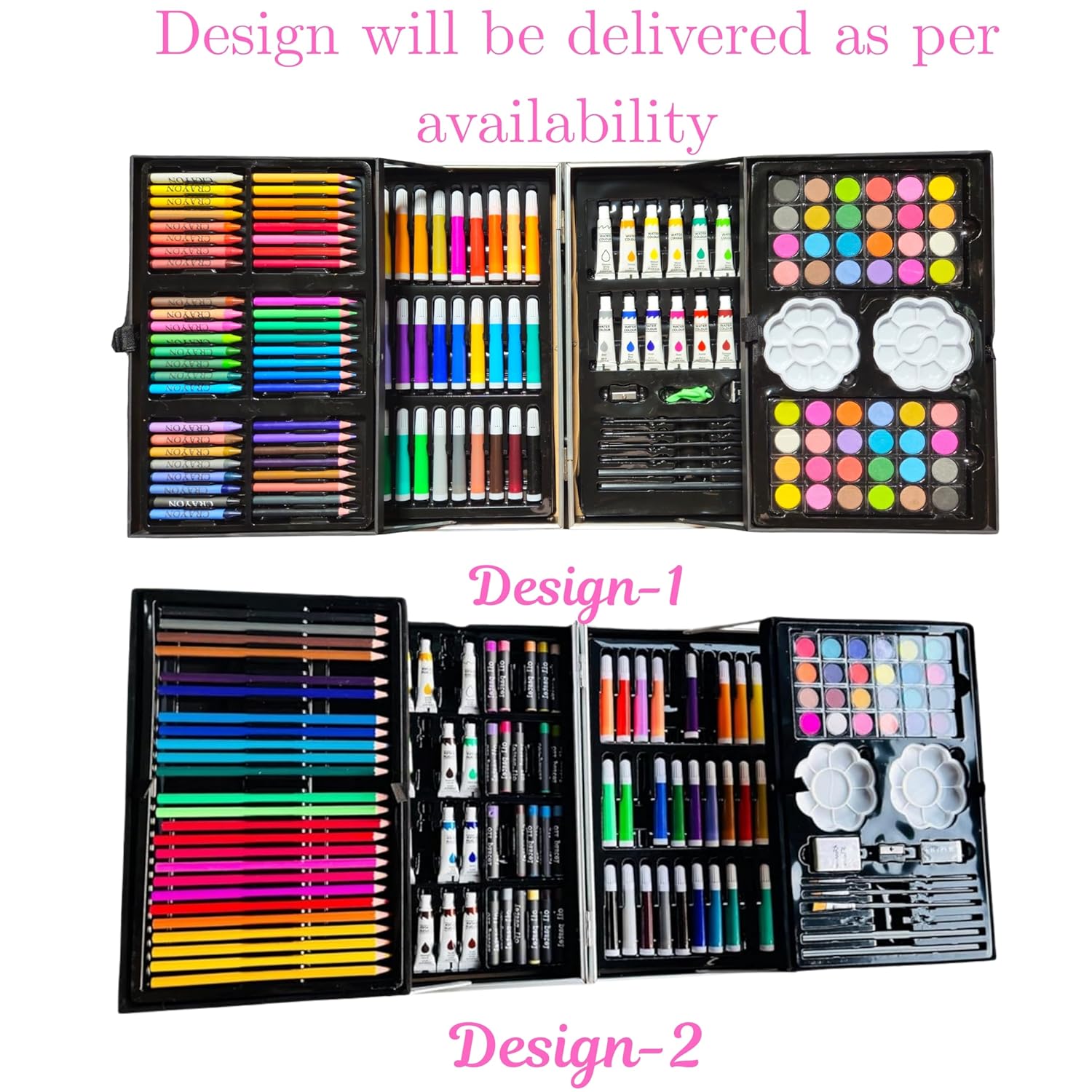 145-Piece Deluxe Art Set with Unicorn Carry Case – kids arts & crafts (view 2)