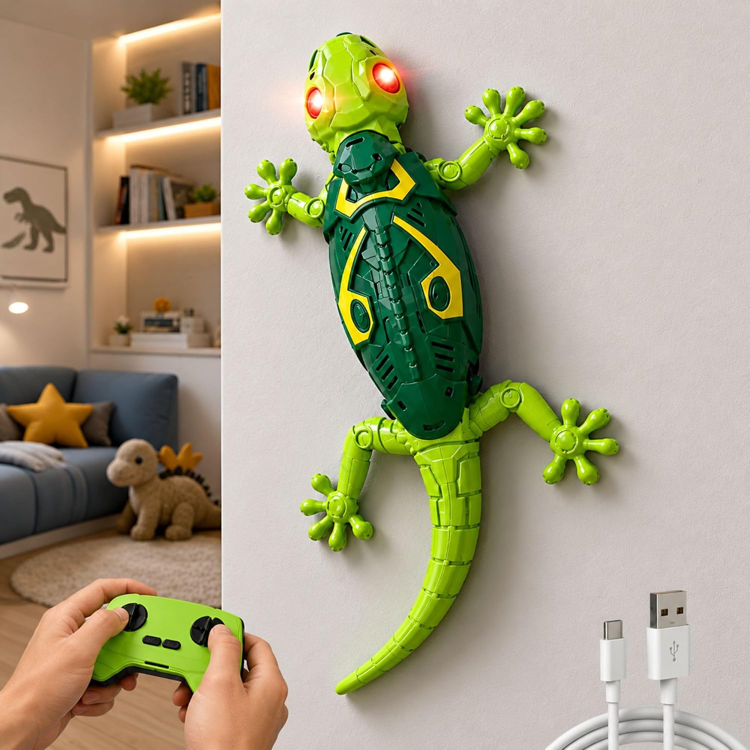 RC Wall-Climbing Gecko – fun play toy for kids (view 2)