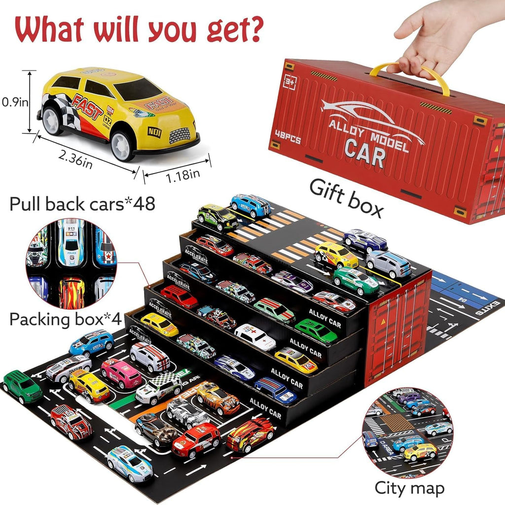 48-Piece Car Container Set – fun play toy for kids (view 2)