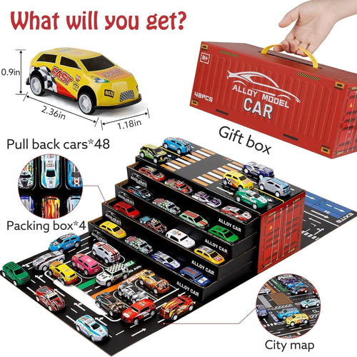 48-Piece Car Container Set – fun play toy for kids (view 2)
