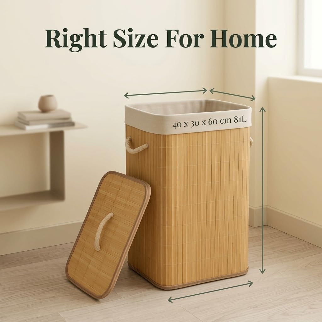 Premium Bamboo Toy Storage – nursery & comfort essential (view 3)
