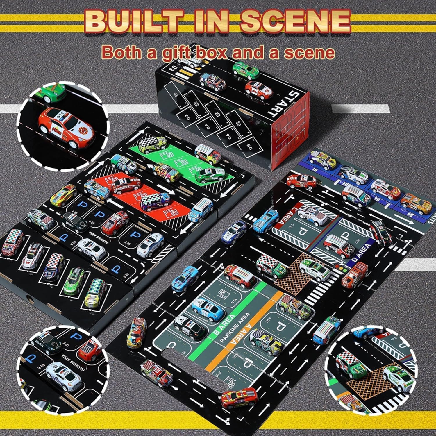 48-Piece Car Container Set – fun play toy for kids (view 3)