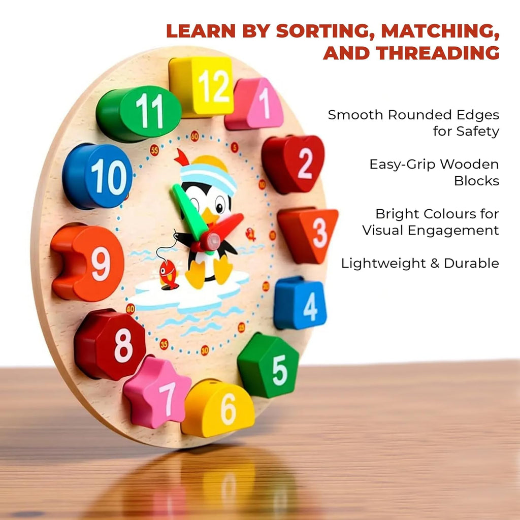 Wooden Shape Blocks – educational STEM toy for kids (view 4)