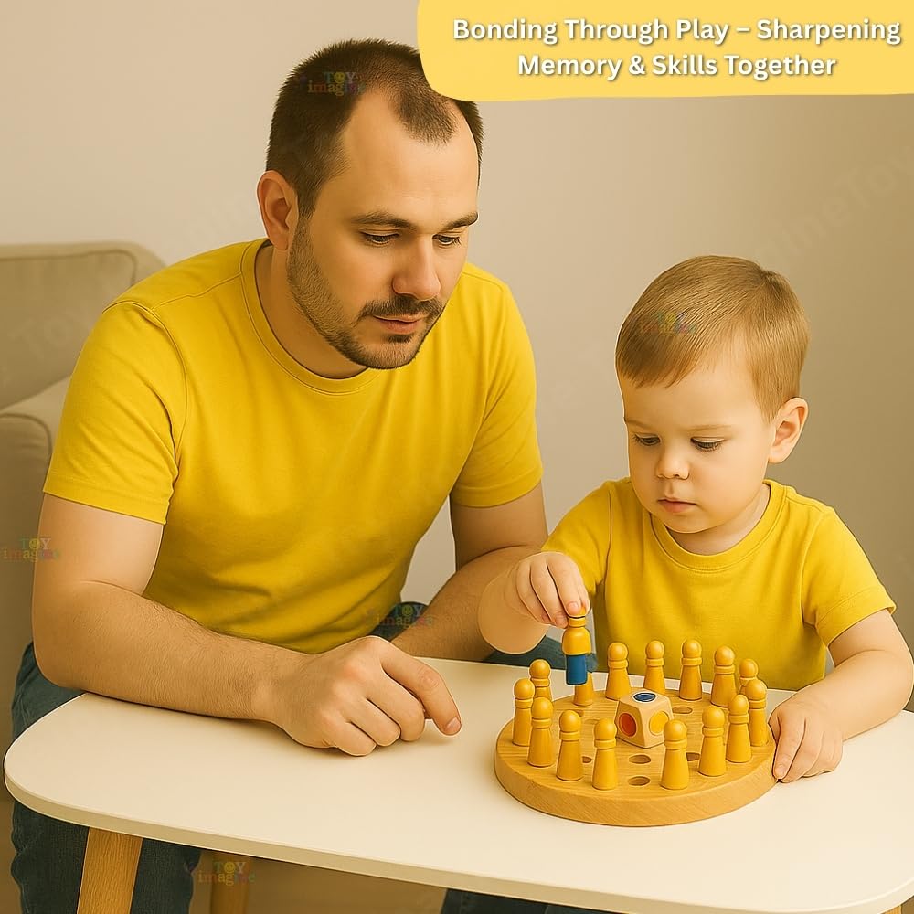 Wooden Memory Match Chess Game – kids puzzle & board game (view 4)