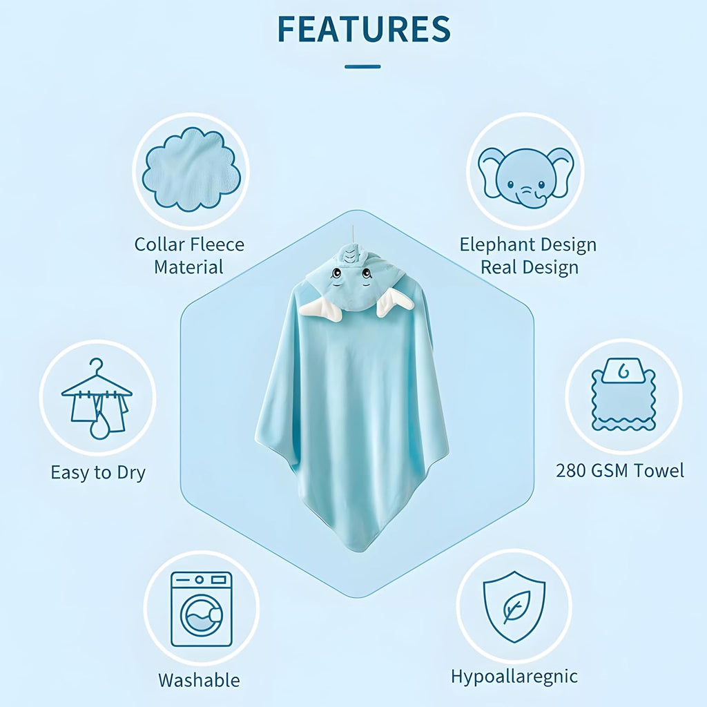 Baby Bath Towel – safe, non-toxic baby essential (view 4)