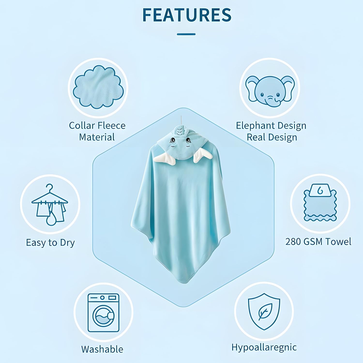 Baby Bath Towel – safe, non-toxic baby essential (view 4)