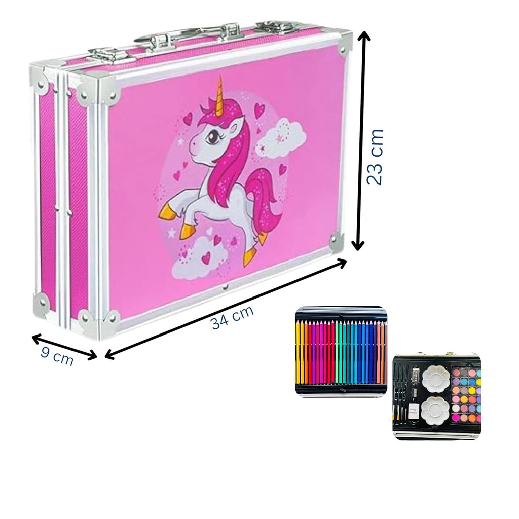 145-Piece Deluxe Art Set with Unicorn Carry Case – kids arts & crafts (view 4)