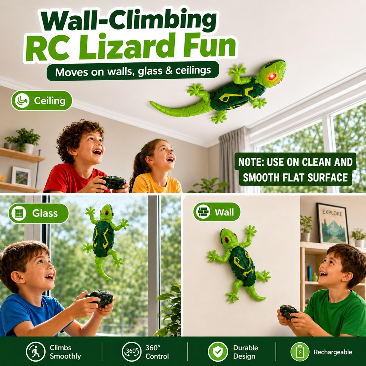 RC Wall-Climbing Gecko – fun play toy for kids (view 5)