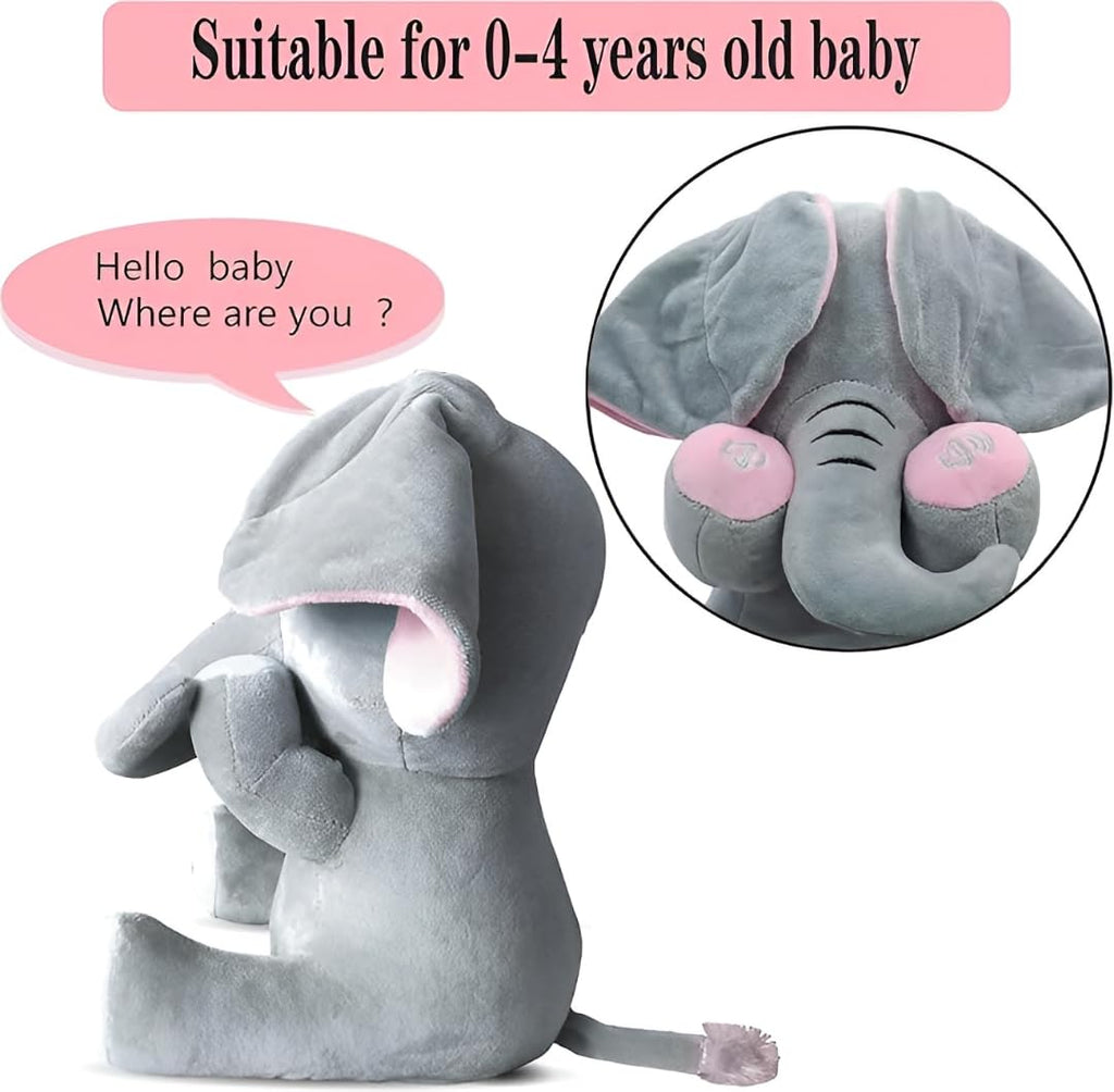 Peek-a-Boo Singing Elephant Plush – Flapping Ears Musical Toy – fun toy for kids (view 5)