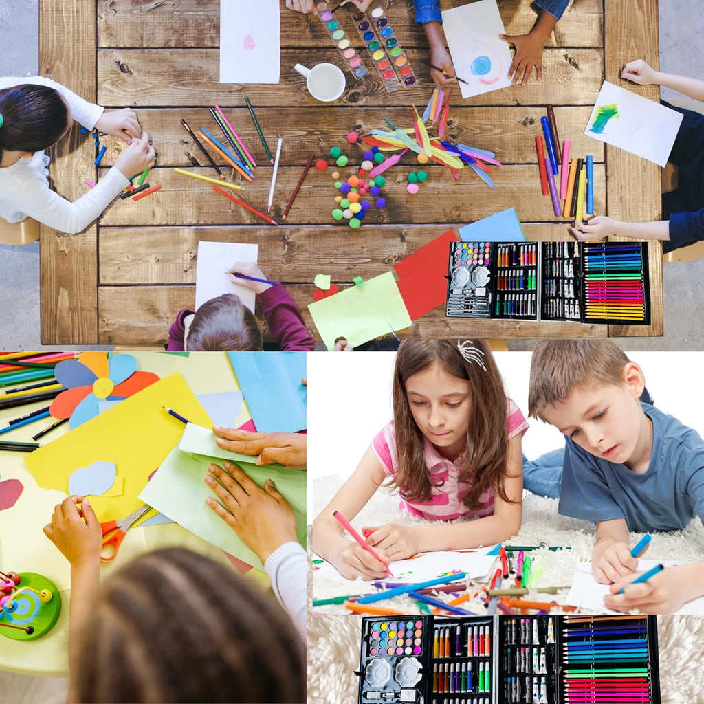 145-Piece Deluxe Art Set with Unicorn Carry Case – kids arts & crafts (view 5)