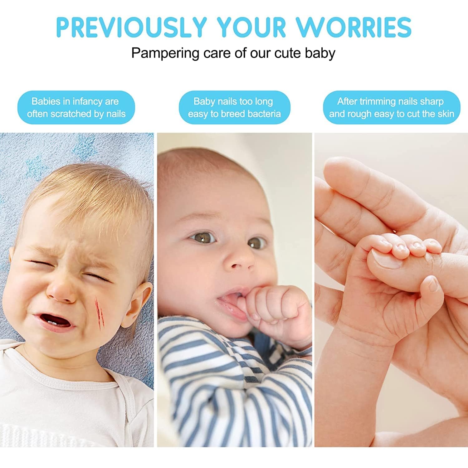 Electric Baby Nail Trimmer – safe, non-toxic baby essential (view 6)