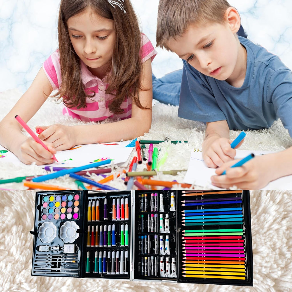 145-Piece Deluxe Art Set with Unicorn Carry Case – kids arts & crafts (view 6)