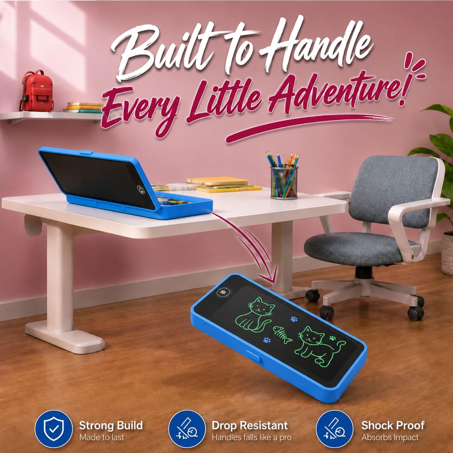 LCD Writing & Drawing Tablet – kids arts & crafts (view 6)