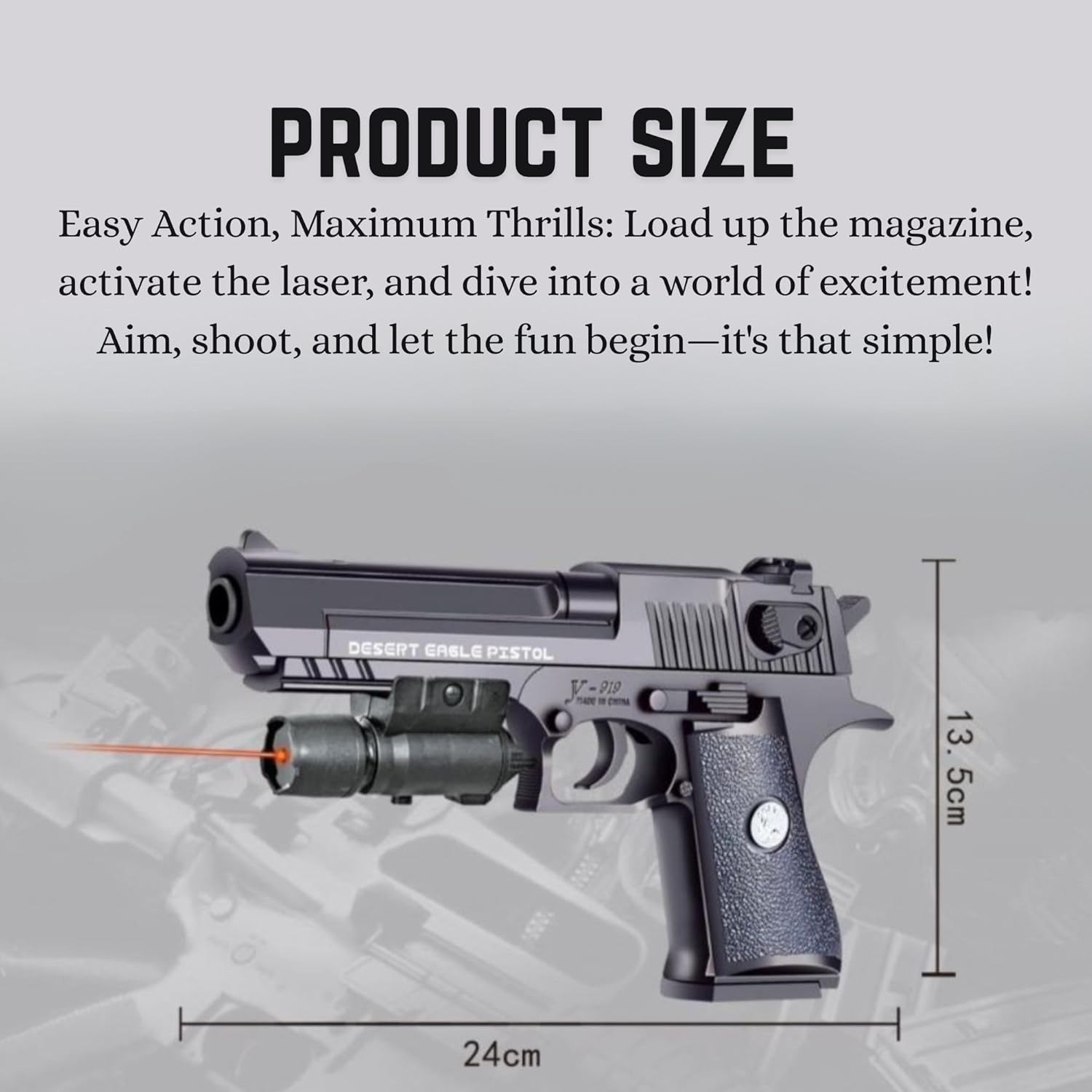 Toy Airsoft Pistol – fun play toy for kids (view 6)