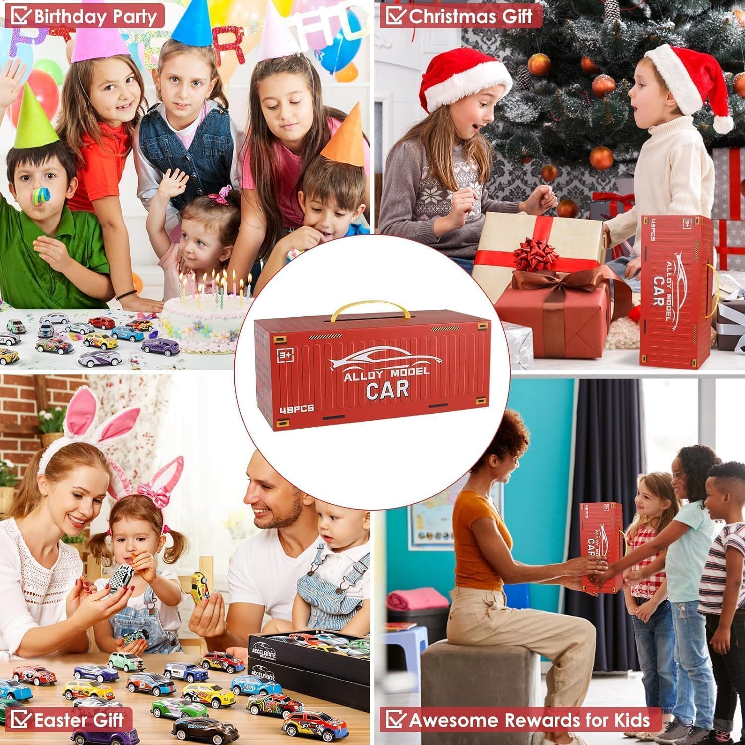 48-Piece Car Container Set – fun play toy for kids (view 6)