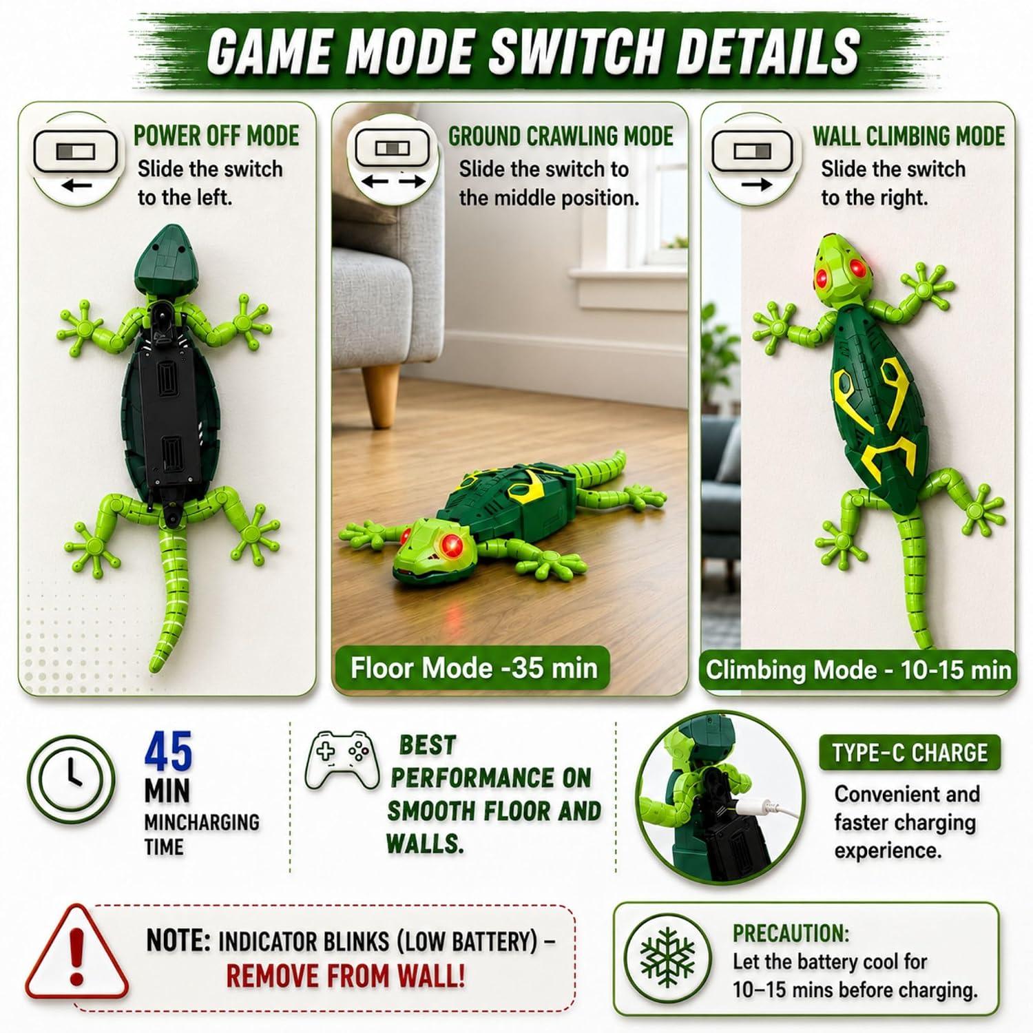 RC Wall-Climbing Gecko – fun play toy for kids (view 6)