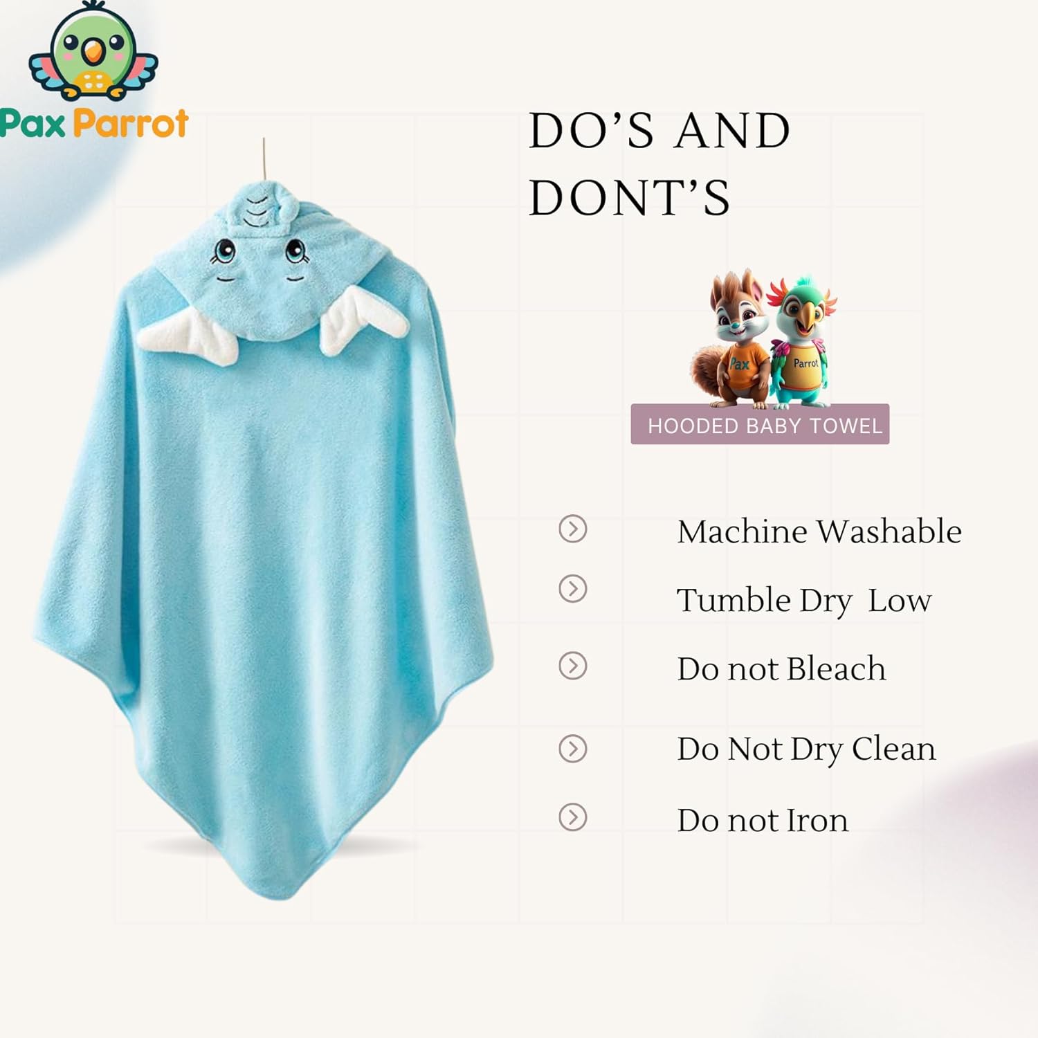 Baby Bath Towel – safe, non-toxic baby essential (view 7)