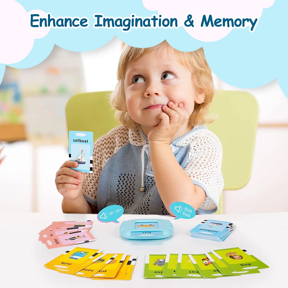 English Talking Flash Cards – educational STEM toy for kids (view 7)