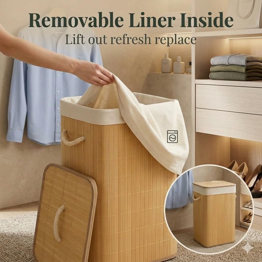 Premium Bamboo Toy Storage – nursery & comfort essential (view 8)