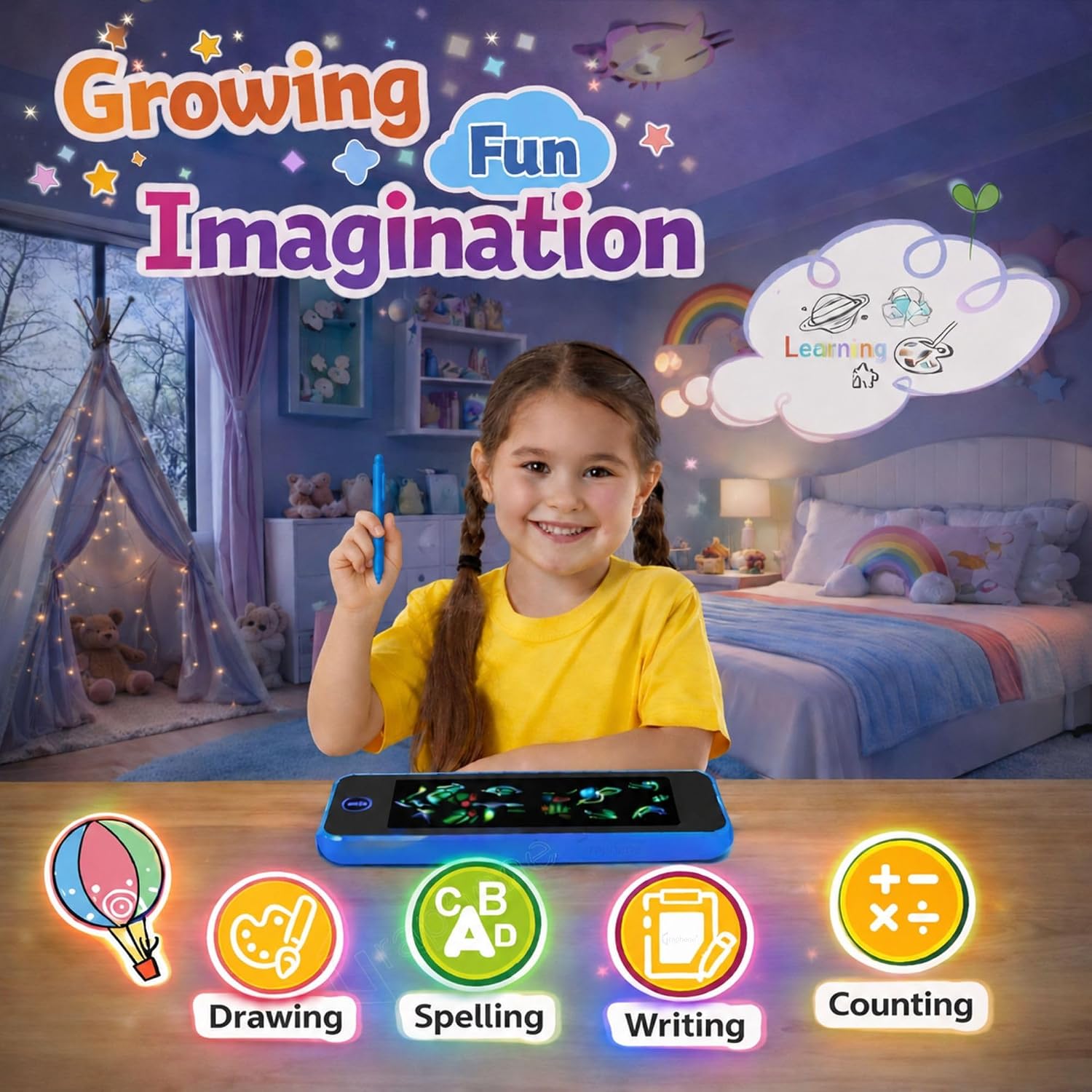 LCD Writing & Drawing Tablet – kids arts & crafts (view 8)